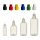 Liquid Flaschen aus PP mit KISI Verschluss - 50ml - Rote Deckel - 6 Stück