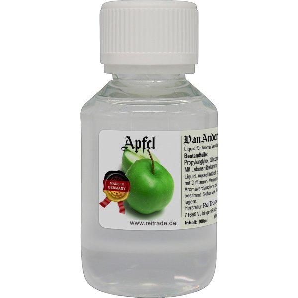 100 ml VanAnderen® PREMIUM Liquid für Aroma-Verdampfer und Diffusoren Apfel
