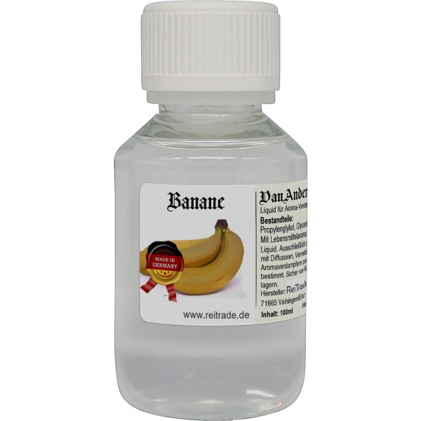 100 ml VanAnderen® PREMIUM Liquid für Aroma-Verdampfer und Diffusoren Banane