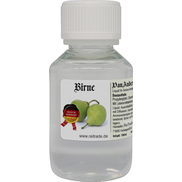 100 ml VanAnderen® PREMIUM Liquid für Aroma-Verdampfer und Diffusoren Birne