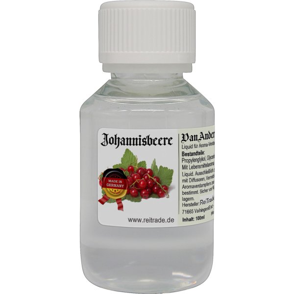 100 ml VanAnderen® PREMIUM Liquid für Aroma-Verdampfer und Diffusoren Johannisbeere
