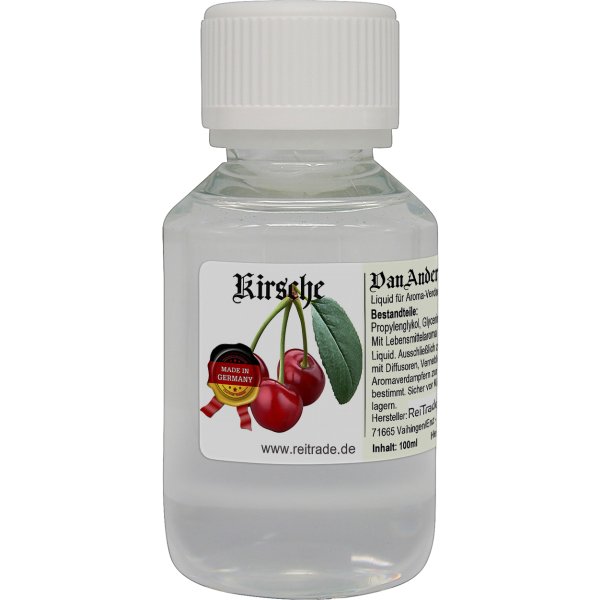 100 ml VanAnderen® PREMIUM Liquid für Aroma-Verdampfer und Diffusoren Kirsche