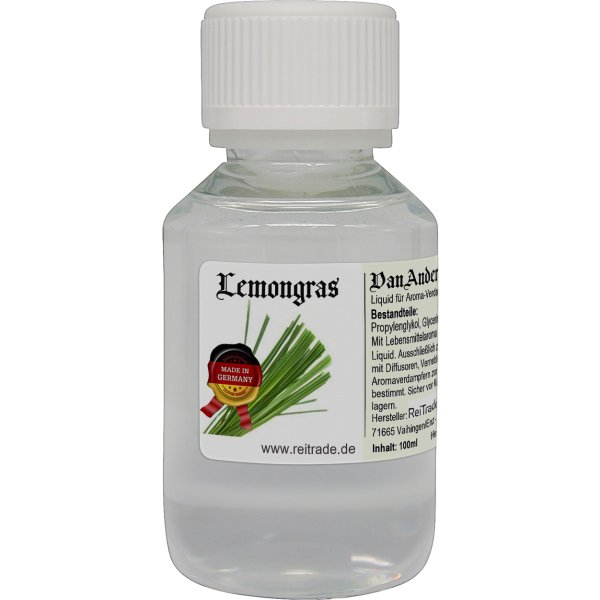 100 ml VanAnderen® PREMIUM Liquid für Aroma-Verdampfer und Diffusoren Lemongras