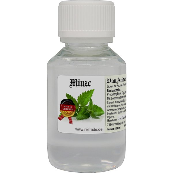 100 ml VanAnderen® PREMIUM Liquid für Aroma-Verdampfer und Diffusoren Minze