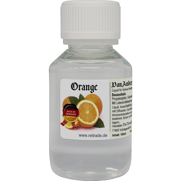 100 ml VanAnderen® PREMIUM Liquid für Aroma-Verdampfer und Diffusoren Orange