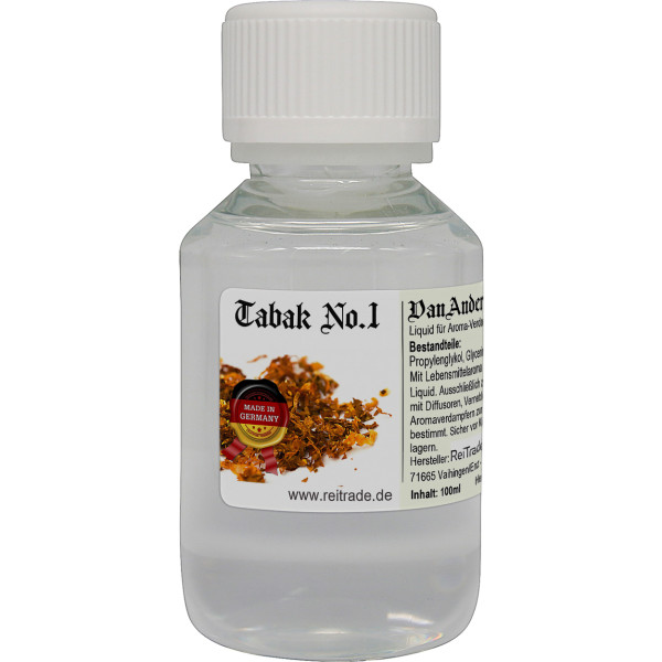 100 ml VanAnderen® PREMIUM Liquid für Verdampfer und Diffusoren Tabak No. 1
