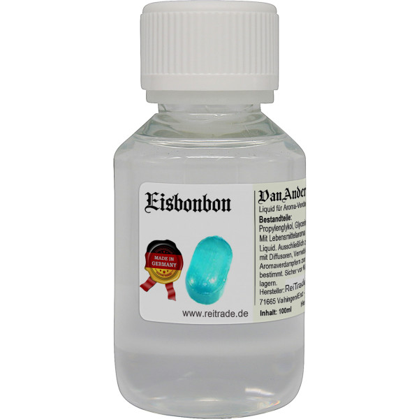 100 ml VanAnderen® PREMIUM Liquid für Verdampfer und Diffusoren Eisbonbon