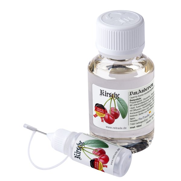 100 ml VanAnderen® PREMIUM Liquid für Aroma-Verdampfer und Diffusoren + 10ml Nadelflasche Kirsche