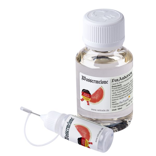 100 ml VanAnderen® PREMIUM Liquid für Aroma-Verdampfer und Diffusoren + 10ml Nadelflasche Wassermelone