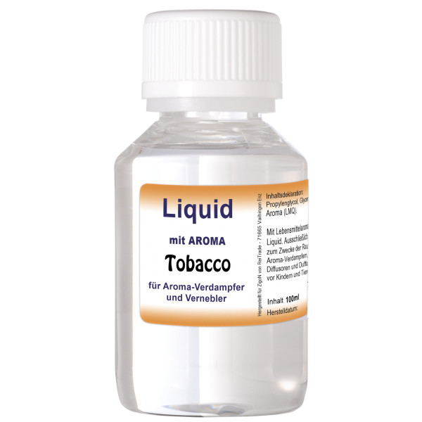100 ml ZigoN Liquid für Aroma-Verdampfer und Vernebler Tobacco